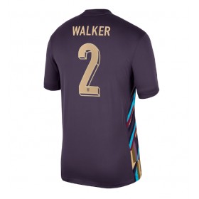 England Kyle Walker #2 Borte skjorte EM 2024 Kortermet